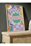 Groovy Written Retro Colorful One Piece Wooden Framed Painting - 3
