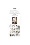 U5-20 Sheets Deco Sticker Book - Color: Red