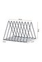 Pyramid Tabletop Decorative Wire Plaque Organizer and Bookshelf Organizer