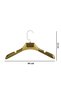 5 Pcs Household 44 cm Gold Plastic Coat Hanger Buluz Hanger Clothes Hanger Clothing Hanger - 6