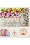Letter beads (500-600 pcs), fimo figure beads (150 pcs) and fimo beads jewelry making set - 2