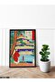 Japanese Temple and Tree One Piece Black Wooden Framed Painting - 2