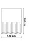 Bathroom Shower Curtain 0010 White 120x200 Curtain Pipe Hanger 90x130 Gifted - 4