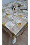 Transparent Floral PVC Oilcloth Stain Resistant Easy to Wipe Table Cloth