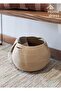 Wicker, jute basket, organizer, decorative curved basket, flower pot, bohemian style basket,