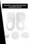 Shoe Arch Support Heel Spur Prevention Device White - 2