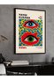 Yayoi Kusama Tokyo 1993 Exhibition Poster Eyes Polka Dots One Piece Black Wooden Framed Painting - 3