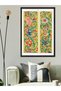 Yellow Flowers One Piece Black Wooden Framed Painting