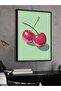 Cherry One Piece Black Wooden Framed Painting - 3