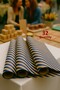Kraft Navy Blue Ribbon Line Wrapping Paper 33 Pieces 70X100Cm Gift Packaging Gift Paper - 3