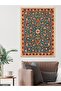 Traditional Anatolian Motifs One Piece Wooden Framed Painting