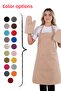 Simple Set of 3 Kitchen Apron Set with Adjustment Hanger (GLOVES, GRIPS) - 5