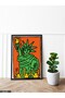 Keith Haring Pop Shop One Piece Black Wooden Framed Painting - 2