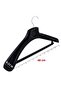 5 Pcs Household 48 cm Black Plastic Coat Hanger Suit Hanger Clothes Hanger - 4