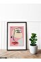 Picasso Yellow Blue One Piece Black Wooden Framed Painting - 2