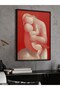 Mother and Child One Piece Black Wooden Framed Painting - 3
