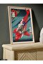 Koi Fish and Child One Piece Wooden Framed Painting - 3
