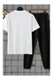 Unisex Printed Oversize Sports Special Design Tracksuit Set - 4