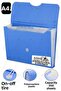 Accordion File with Gusset, 13 Compartments, 1 Piece A4 Accordion File Organizer, 13 Pockets Elastic File Document Organizer