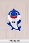 3-Piece Baby Shark Foil Balloon Pack Yellow Blue Pink Baby Shark Balloons - 2