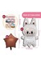 Yaş Labubu Balloon Abubu Baby Birthday Set Cream Number Flying Balloon Coffee White Sand Color Balloon - 3