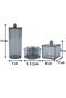 3-Piece Transparent Acrylic Organizer Set – Cotton, Lipstick, and Cotton Swab Organizing Box - 7