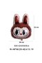 Labubu Baby Abubu Brown Balloon Set – Helium Compatible, Star & Round Foil 1 Year Old Cream Number - 4