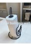 Black Metal Paper Towel Holder High Quality Stylish Stainless Roll Paper Towel Holder - 3