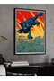 Wild Black Cat One Piece Black Wooden Framed Painting - 3