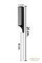Black Flat Crepe Comb with Metal Pins - Professional High Quality - Antistatic Carbon - 2