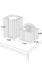 Modern Bathroom Organizer Set – Cotton and Swab Box - 2