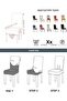 Uy Style Velvet Chair Cover , elasticated chair cover, 1 piece - 3