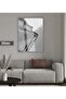 Amazing | Black&White Building Model 1 | Framed Tempered Glass Table Single Vertical