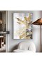 Amazing | Leaf Pattern Gray Bronze Elegant Model | Framed Tempered Glass Table Single Vertical