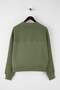 Haki Oversize/Geniş Kalıp Dik Yaka Kalın İçi Polarlı Örme Sweatshirt TWOAW26SW00205 - 7