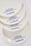 4'lü Sloganlı Porseelen Pasta Tabağı Seti 21cm TPHAW26TBK00022 - 6