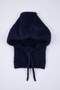 Soft Textured Navy Blue Tie-Up Head-Wrapping Balaklava Knitwear Beanie Twoaw26Br00002 - 6