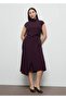 High Collar Double Breasted Dress - 7