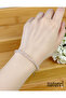 Pink Quartz 3mm Faceted Natural Stone Bracelet - 2