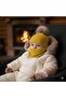 Yellow Color Gift Hand Knitted Baby Beanie with Pompom Neck Collar 0 - 1 Years Old - 2