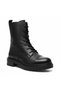 Size 35-43 Women's Lace-Up Side Zipper Casual Boots Laguna Black - 5