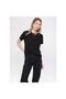 Logo Printed Black Women's T-Shirt M1601185-900 - 2
