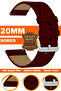 Crazy Leather Genuine Leather Watch Band Strap Compatible with 20mm Watches L10Hwc-20Mm