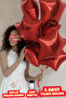 Red Star Foil Balloon 5 Pieces Helium Compatible Balloon Lover and Special Day Balloon