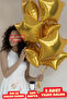 Gold Star Foil Balloon 5 Pieces Helium Compatible Balloon Lover and Special Day Balloon