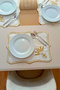 Başak 100% Linen (Embroidered) Supla-Gold 6 Pieces - 5