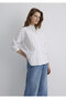Striped White Shirt Oversize / Wide Cut 1211081-80653