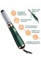 3-in-1 Hair Dryer Straightener Hot Air Brush, Green 22x4cm for Styling - 2