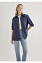 Navy Blue Shirt Loose Fit / Loose Relaxed Cut 1211047 -87518 - 3