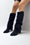Black Suede Women's Boots Gd305